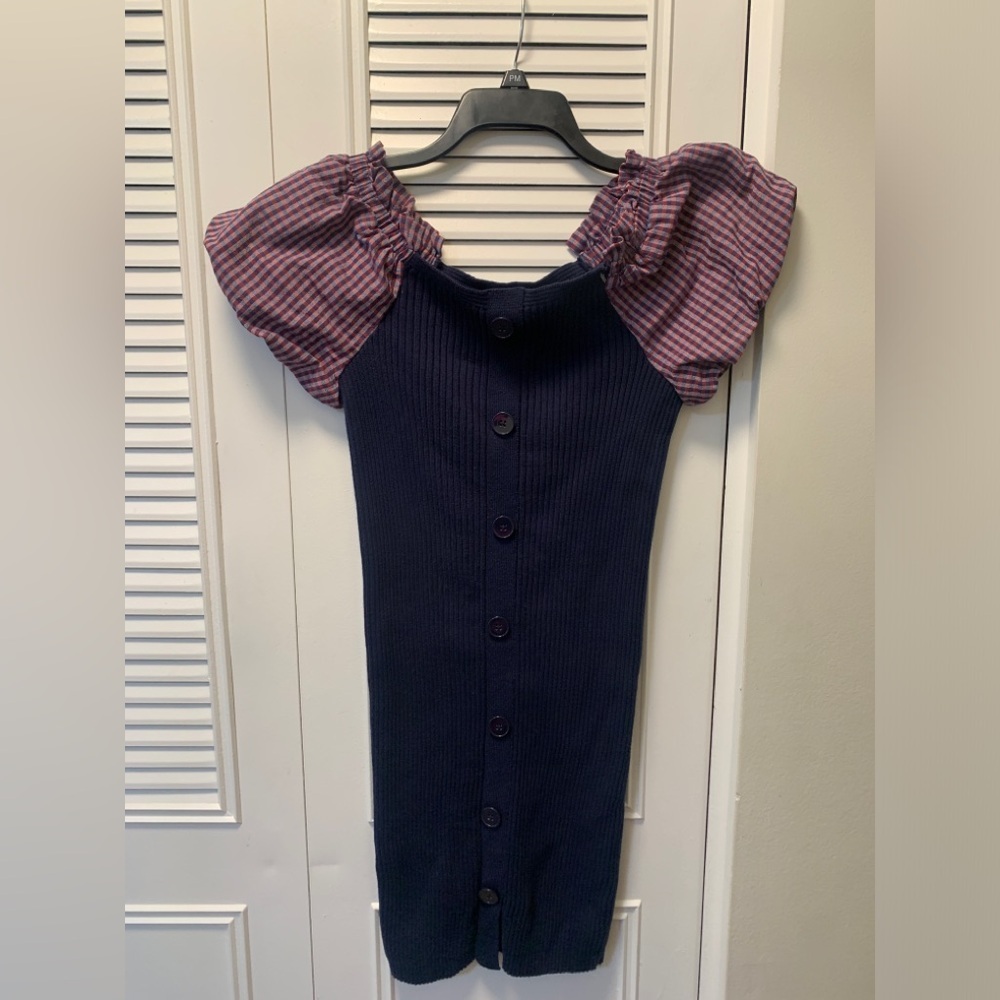 Anthropologie Maeve Puff-Sleeved Mini Dress-A197 - Picture 5 of 11